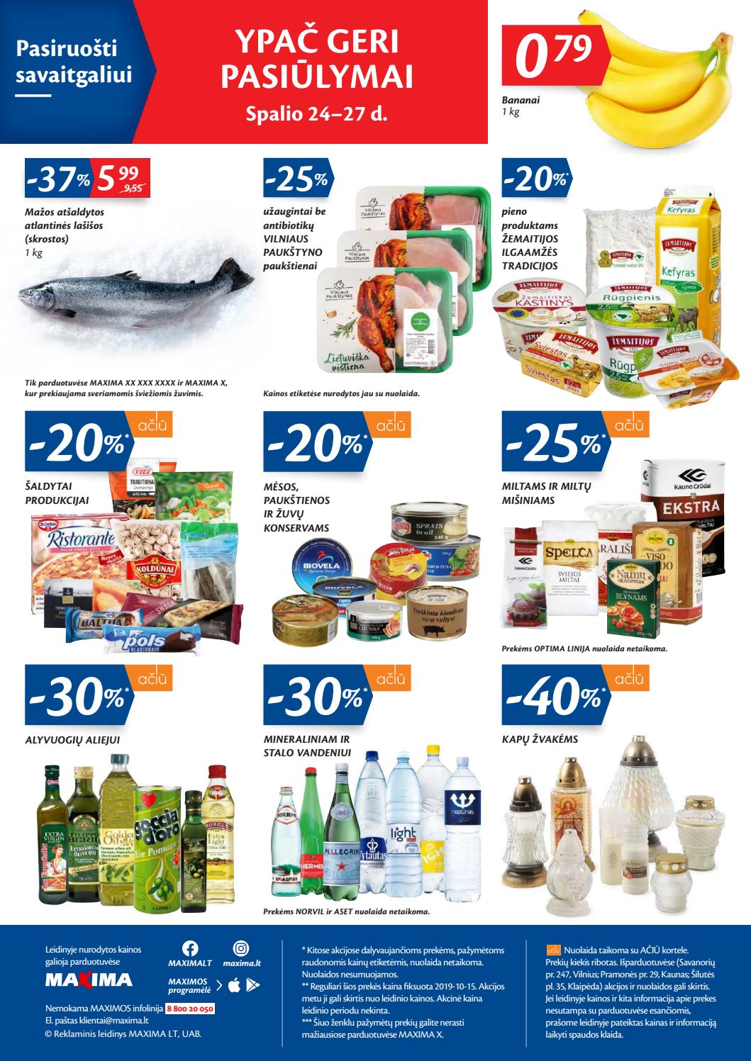 Maxima kaininis leidinys akcijos nuo 
  2019-10-22 iki 
  2019-10-28 | Leidinukas.lt puslapis 20