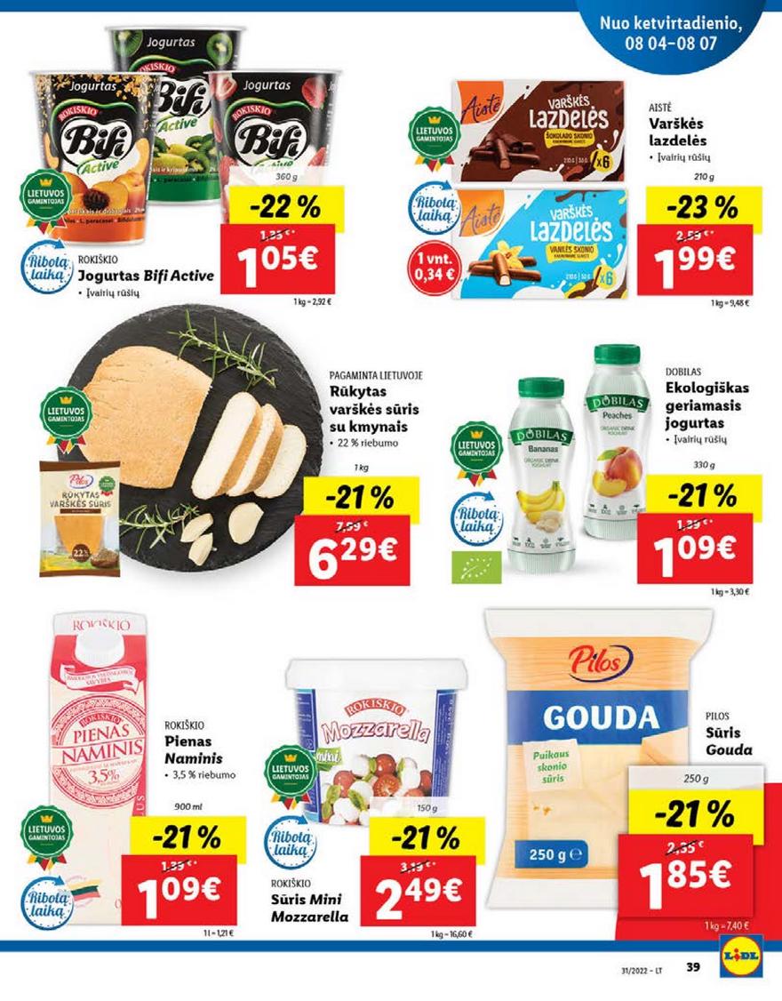 Ldil maisto leidinys akcijos nuo 
  2022-08-01 iki 
  2022-08-07 | Leidinukas.lt puslapis 39