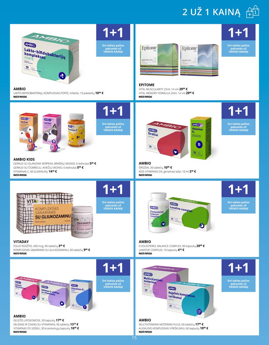 Norfos vaistinės leidinys akcijos nuo 
  2025-08-01 iki 
  2025-08-31 | Leidinukas.lt puslapis 15