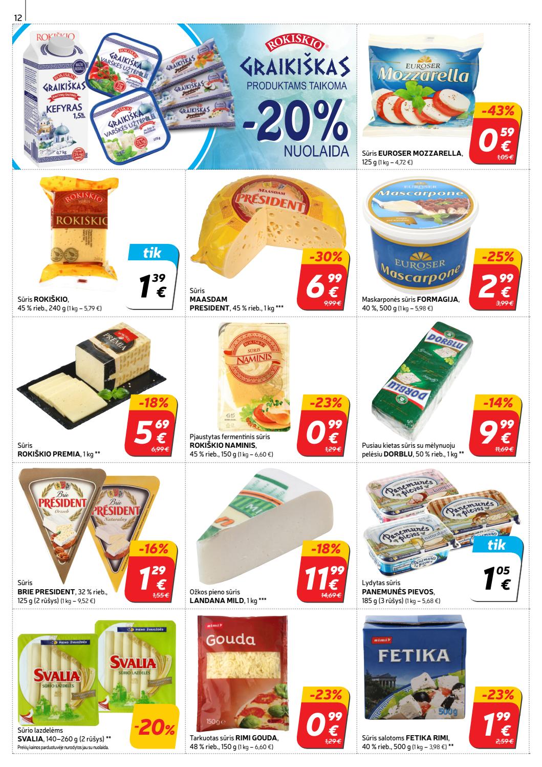 Rimi savaitinis leidinys akcijos nuo 
  2019-07-30 iki 
  2019-08-05 | Leidinukas.lt puslapis 12
