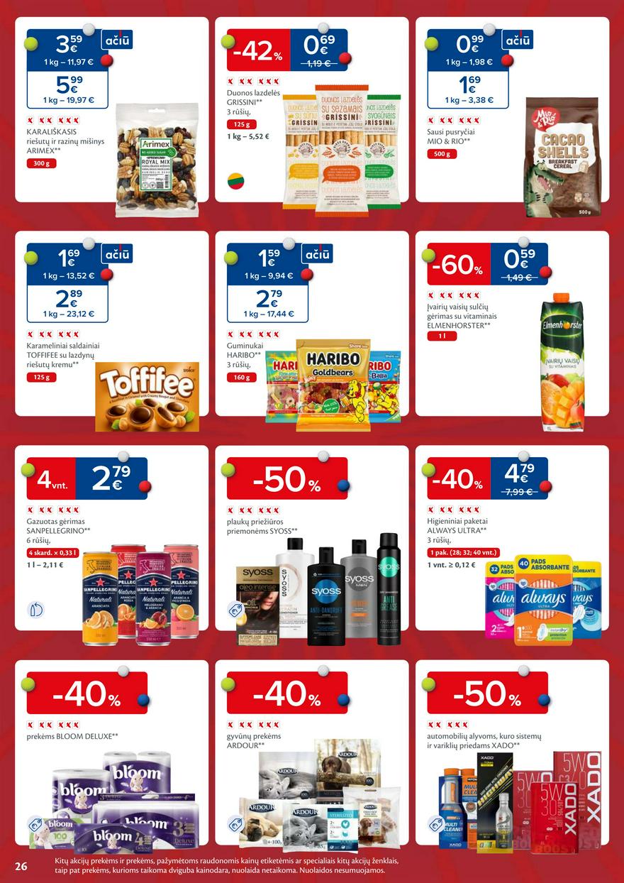 Maxima savaitinis leidinys 12 akcijos nuo
2025-03-18 iki
2025-03-24 | Leidinukas.lt puslapis 26