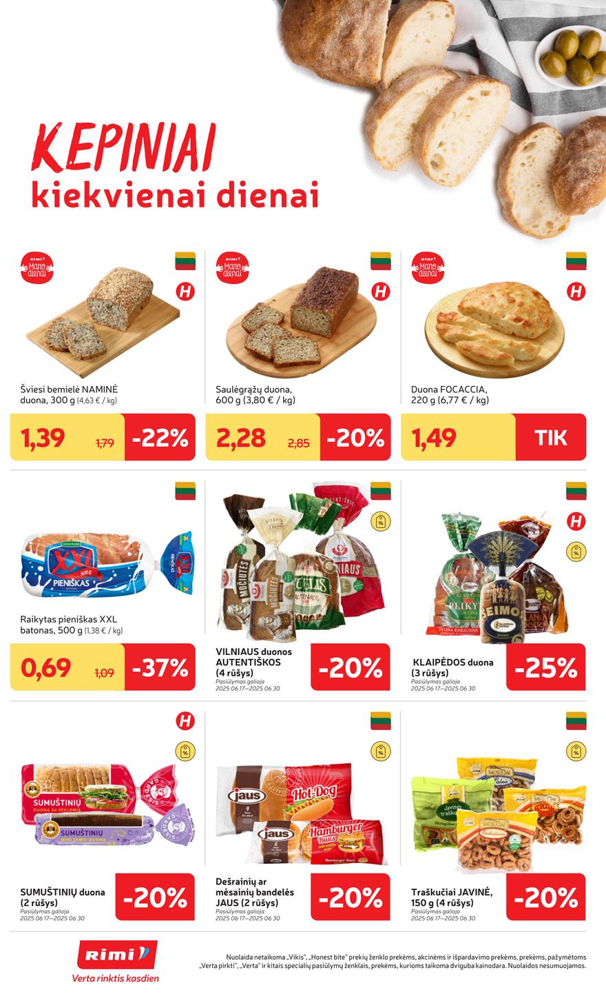 Rimi savaitinis leidinys akcijos nuo 
  2025-06-17 iki 
  2025-06-23 | Leidinukas.lt puslapis 12