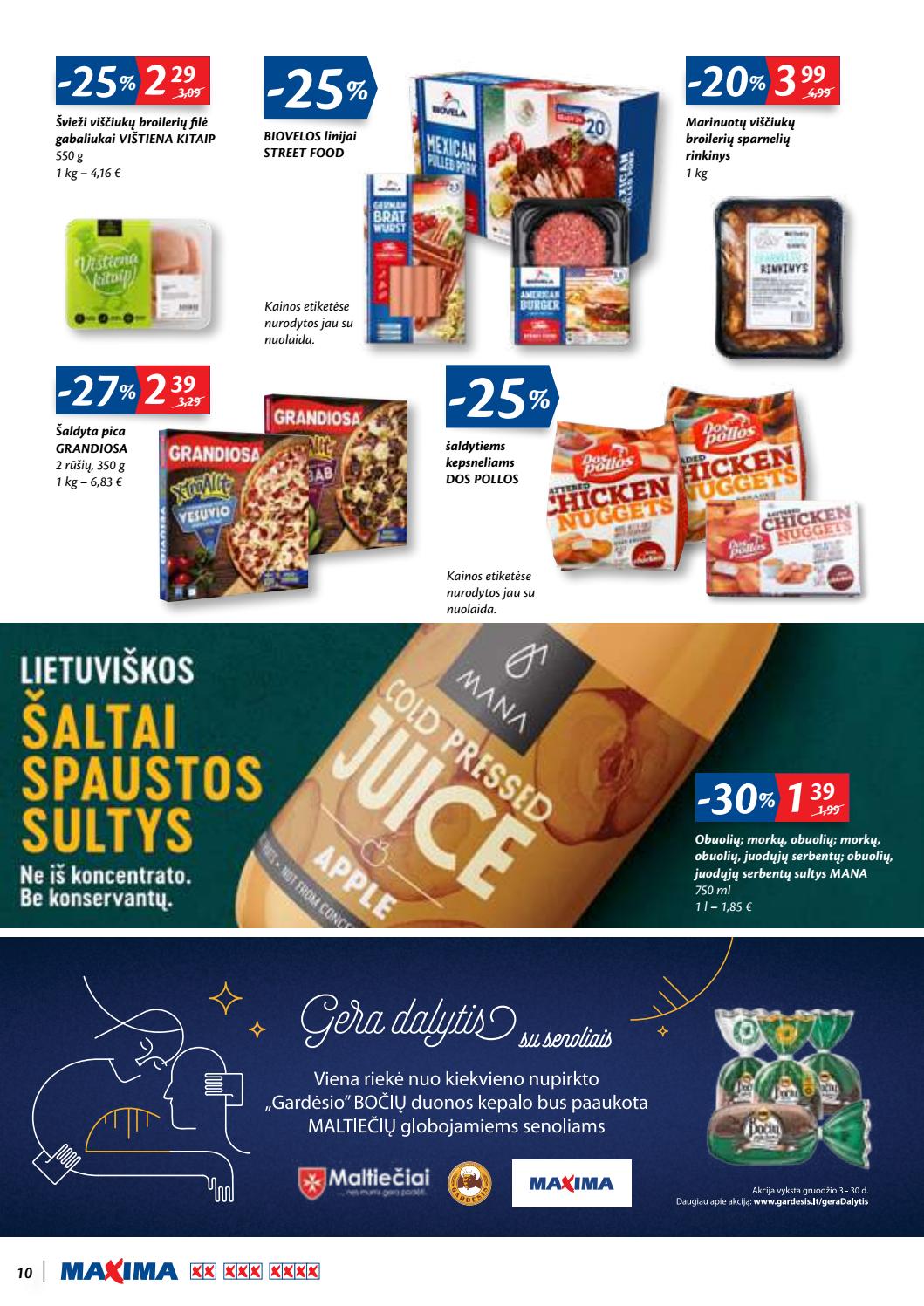 Maxima kaininis leidinys akcijos nuo 
  2019-12-05 iki 
  2019-12-18 | Leidinukas.lt puslapis 10