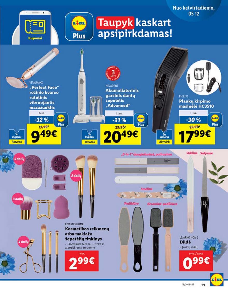 Ldil ne maisto prekių pasiūlymai akcijos nuo 
  2022-05-09 iki 
  2022-05-15 | Leidinukas.lt puslapis 31