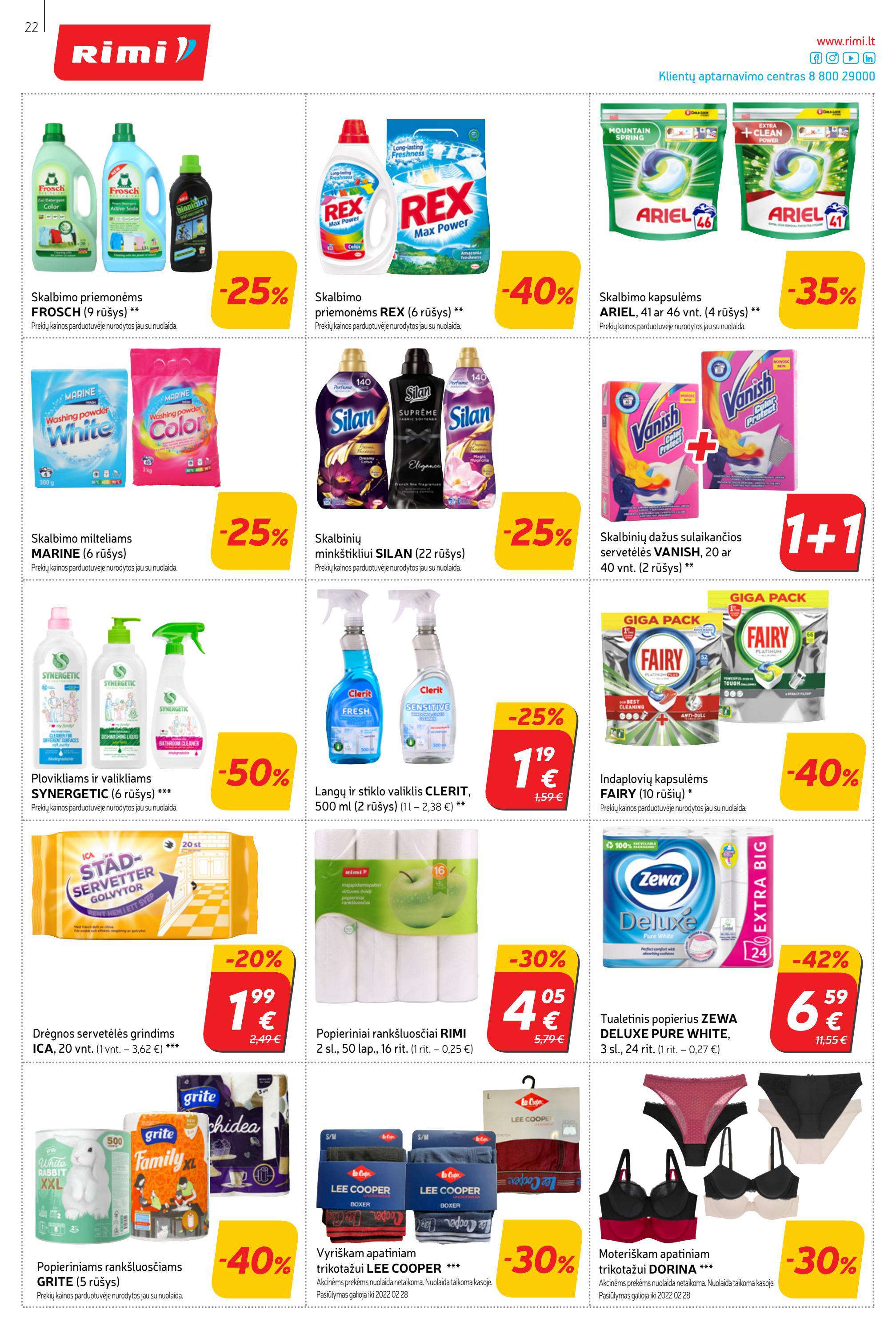 Rimi savaitinis leidinys akcijos nuo 
  2022-02-15 iki 
  2022-02-21 | Leidinukas.lt puslapis 22