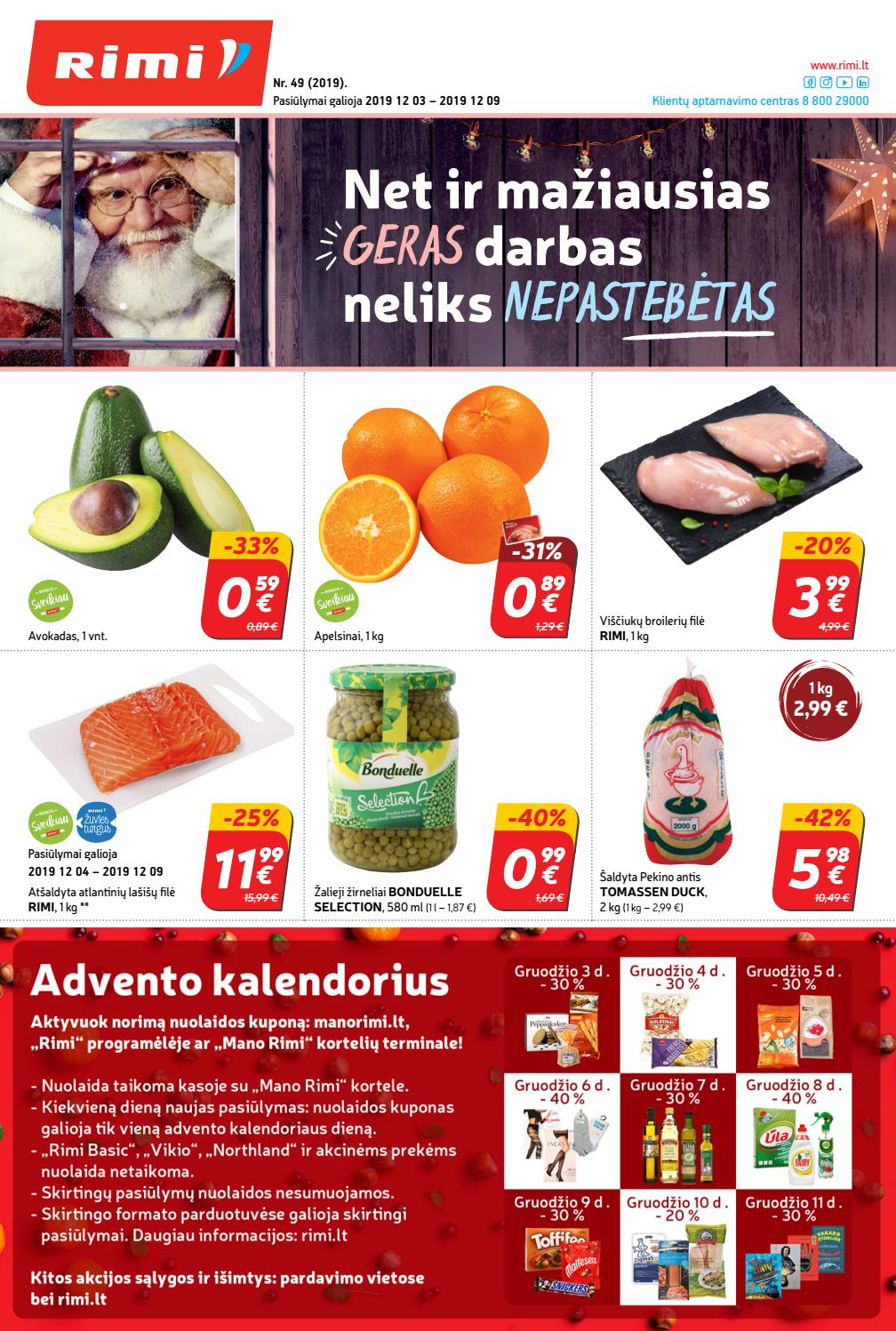 Rimi savaitinis leidinys akcijos nuo 
  2019-12-03 iki 
  2019-12-09 | Leidinukas.lt puslapis 1