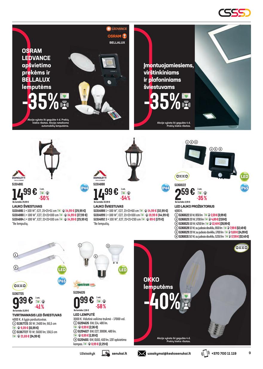 Senukai leidinys akcijos nuo 
  2021-04-15 iki 
  2021-05-03 | Leidinukas.lt puslapis 9