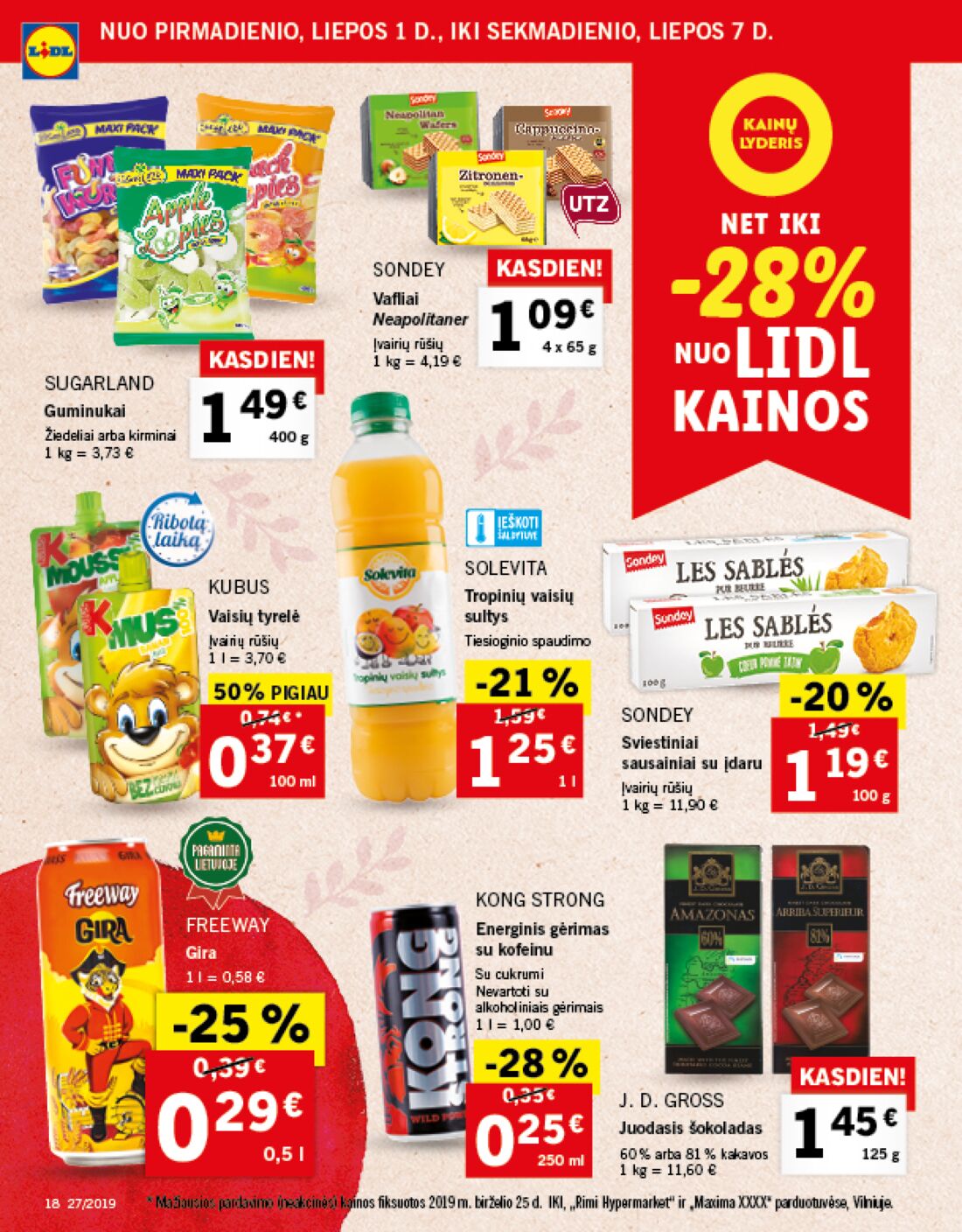 Lidl savaitinis leidinys akcijos nuo 
  2019-07-01 iki 
  2019-07-07 | Leidinukas.lt puslapis 18