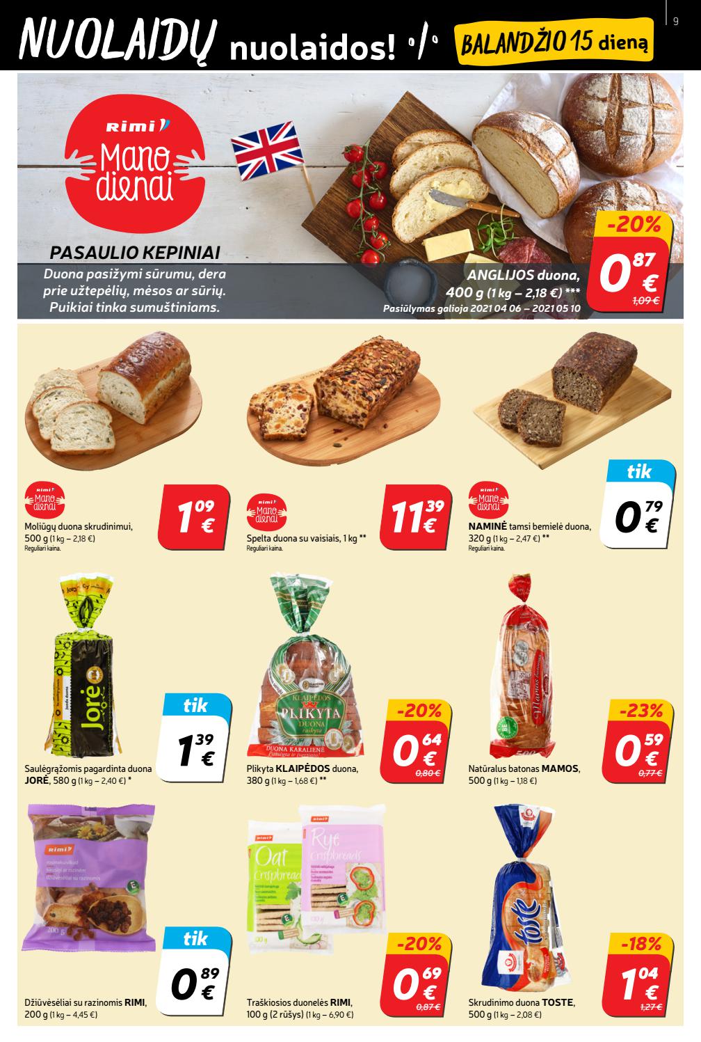 Rimi savaitinis leidinys akcijos nuo 
  2021-04-13 iki 
  2021-04-19 | Leidinukas.lt puslapis 9