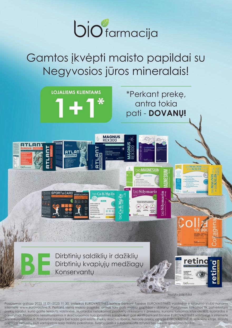 Euro vaistinė katalogas akcijos nuo 
  2025-11-01 iki 
  2025-11-30 | Leidinukas.lt puslapis 7