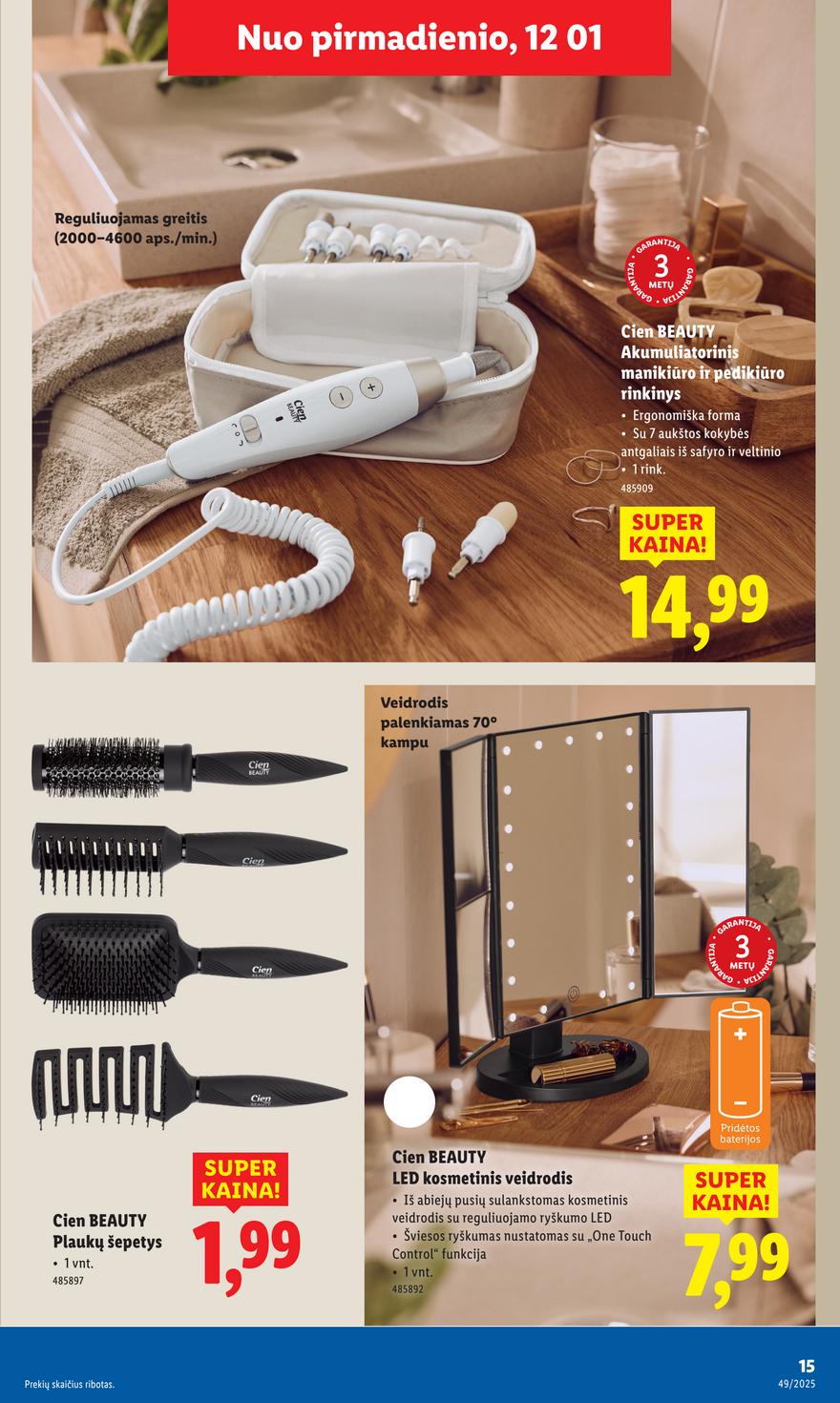 Lidl leidinys akcijos nuo 
  2025-12-01 iki 
  2025-12-07 | Leidinukas.lt puslapis 15