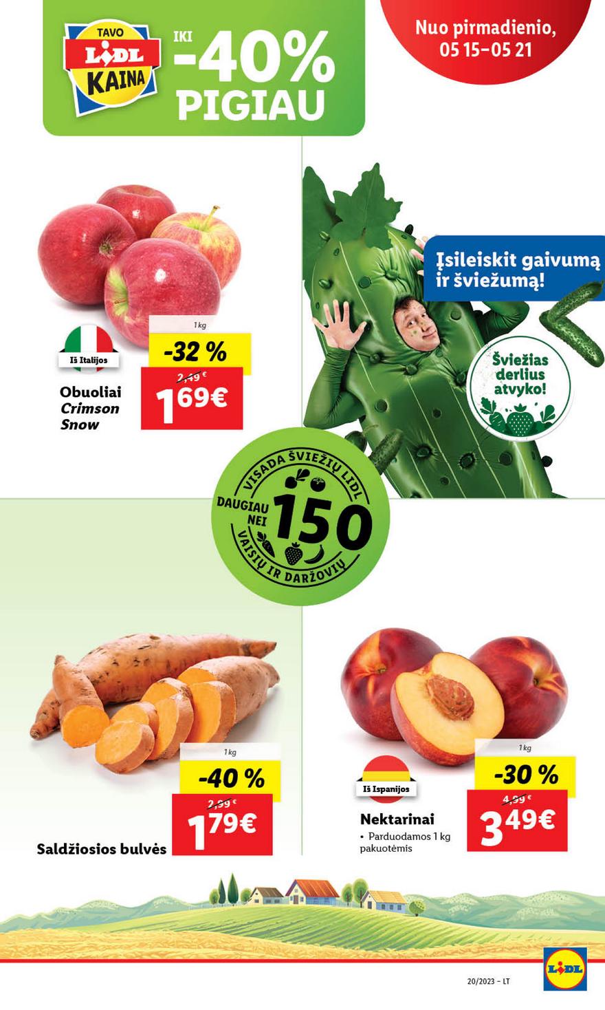 Lidl maisto prekių pasiūlymai akcijos nuo 
  2023-05-15 iki 
  2023-05-21 | Leidinukas.lt puslapis 6