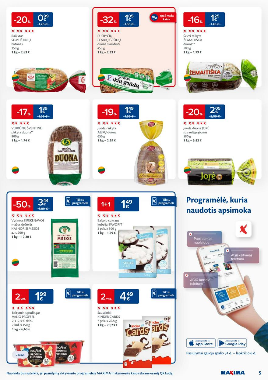 Maxima leidinys akcijos nuo 
  2023-10-31 iki 
  2023-11-06 | Leidinukas.lt puslapis 5