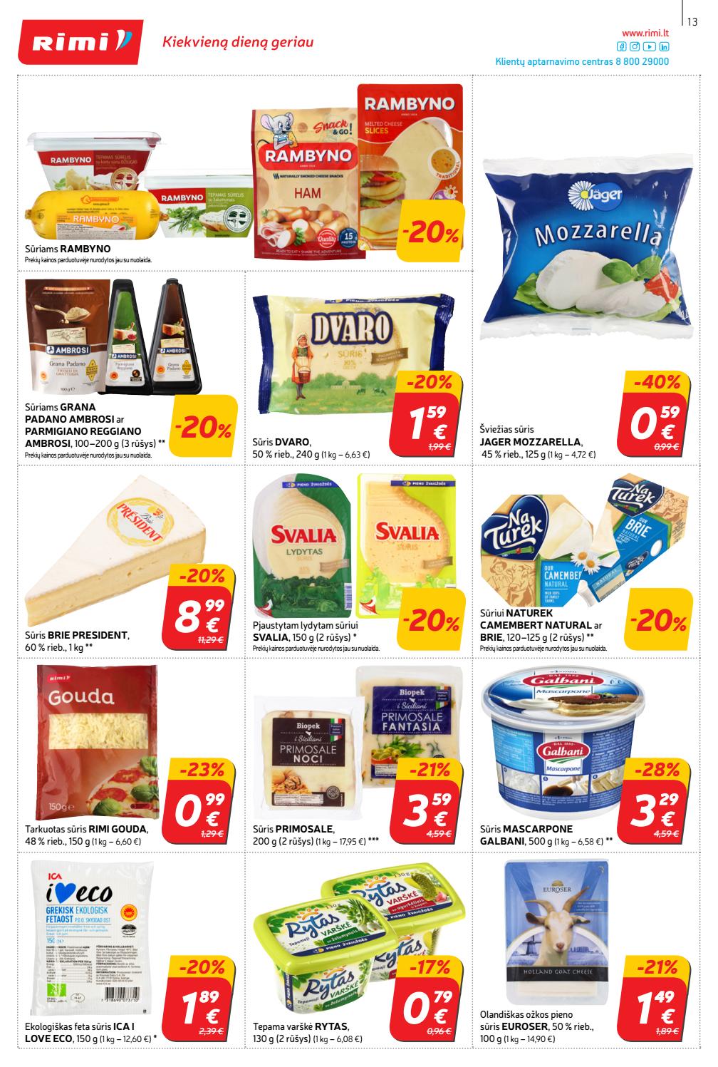 Rimi savaitinis leidinys akcijos nuo 
  2020-01-28 iki 
  2020-02-03 | Leidinukas.lt puslapis 13