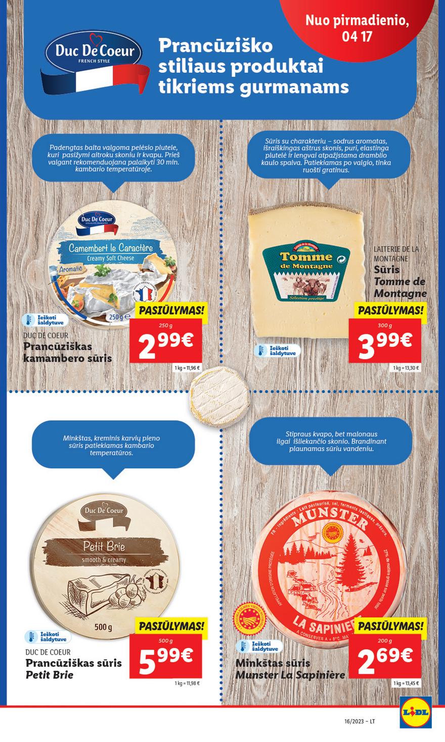 Lidl pasiūlymai akcijos nuo 
  2023-04-17 iki 
  2023-04-23 | Leidinukas.lt puslapis 15