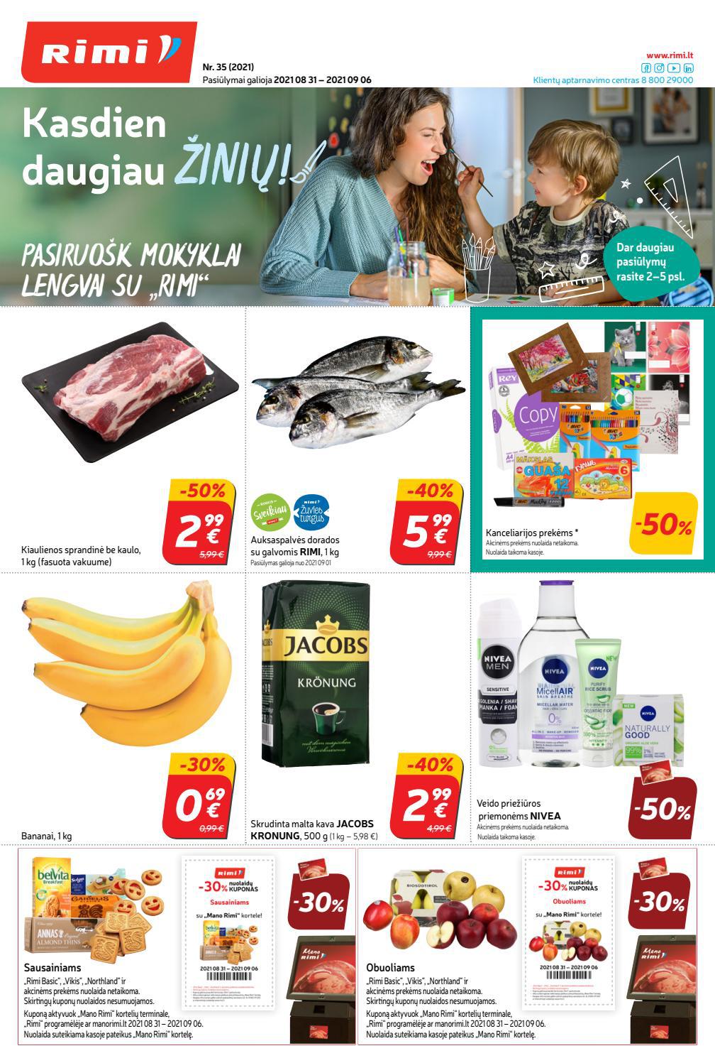 Rimi savaitinis leidinys akcijos nuo 
  2021-08-31 iki 
  2021-09-06 | Leidinukas.lt puslapis 1