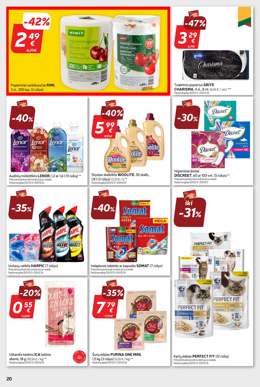 Rimi savaitinis leidinys akcijos nuo 
  2024-02-20 iki 
  2024-02-26 | Leidinukas.lt puslapis 20