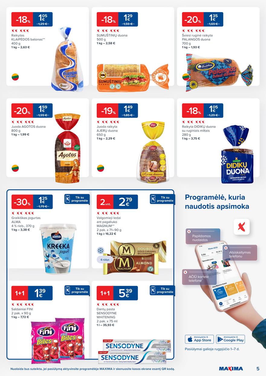 Maxima kaininis leidinys akcijos nuo 
  2023-08-01 iki 
  2023-08-07 | Leidinukas.lt puslapis 5