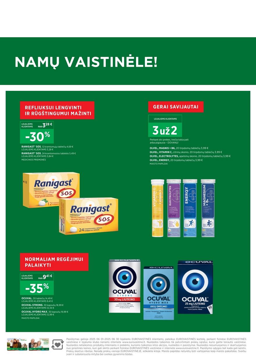 Euro vaistinė katalogas akcijos nuo 
  2025-06-01 iki 
  2025-06-30 | Leidinukas.lt puslapis 9
