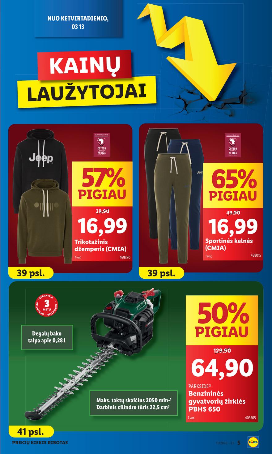 Lidl ne maisto leidinys akcijos nuo 
  2025-03-10 iki 
  2025-03-16 | Leidinukas.lt puslapis 5