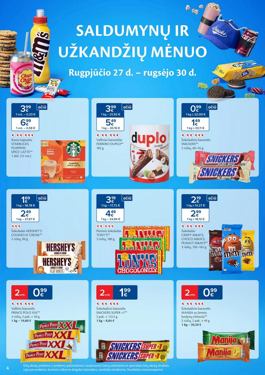 Maxima savaitinis leidinys 38 akcijos nuo
2024-09-17 iki
2024-09-23 | Leidinukas.lt puslapis 4