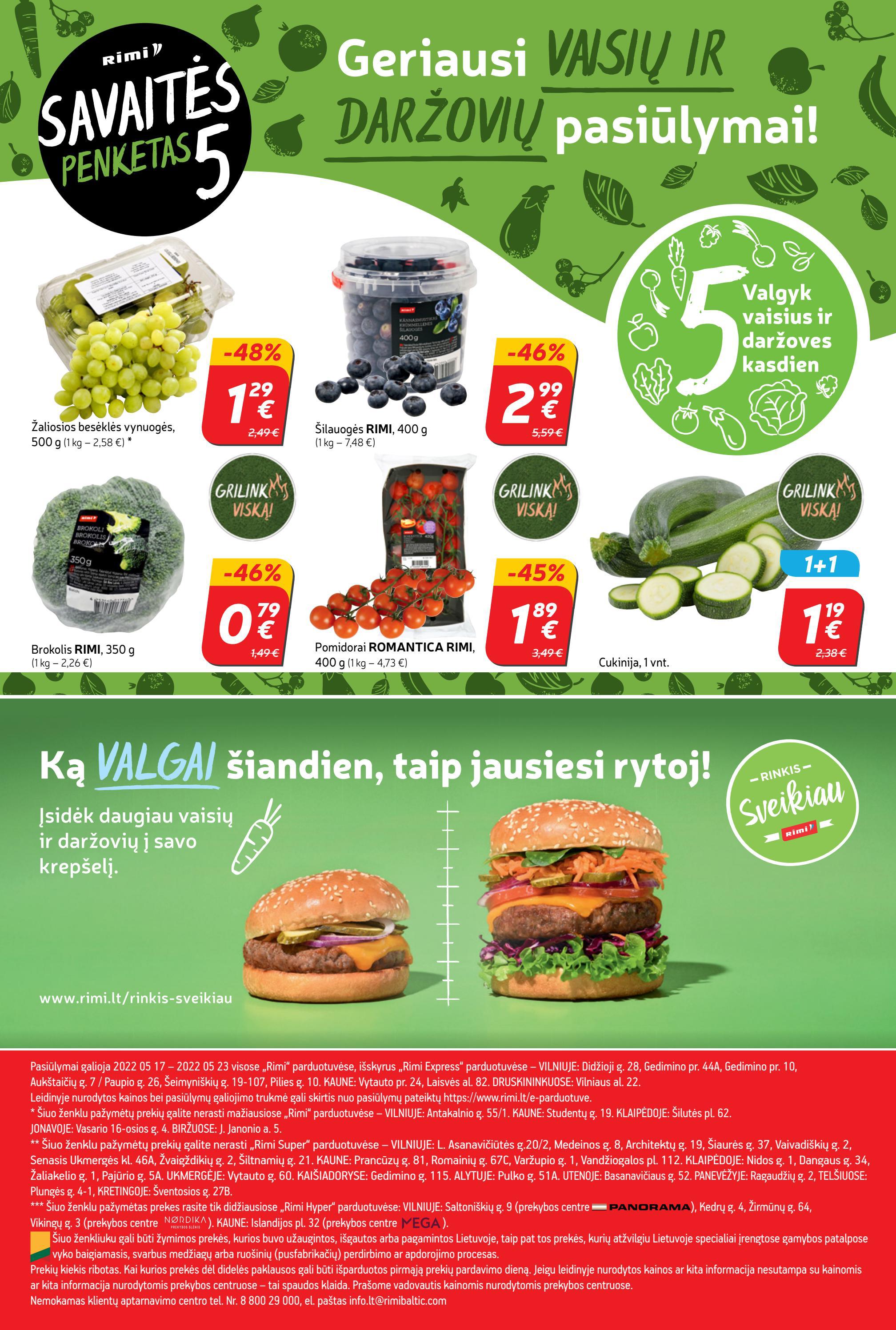 Rimi savaitinis leidinys akcijos nuo 
  2022-05-17 iki 
  2022-05-23 | Leidinukas.lt puslapis 22