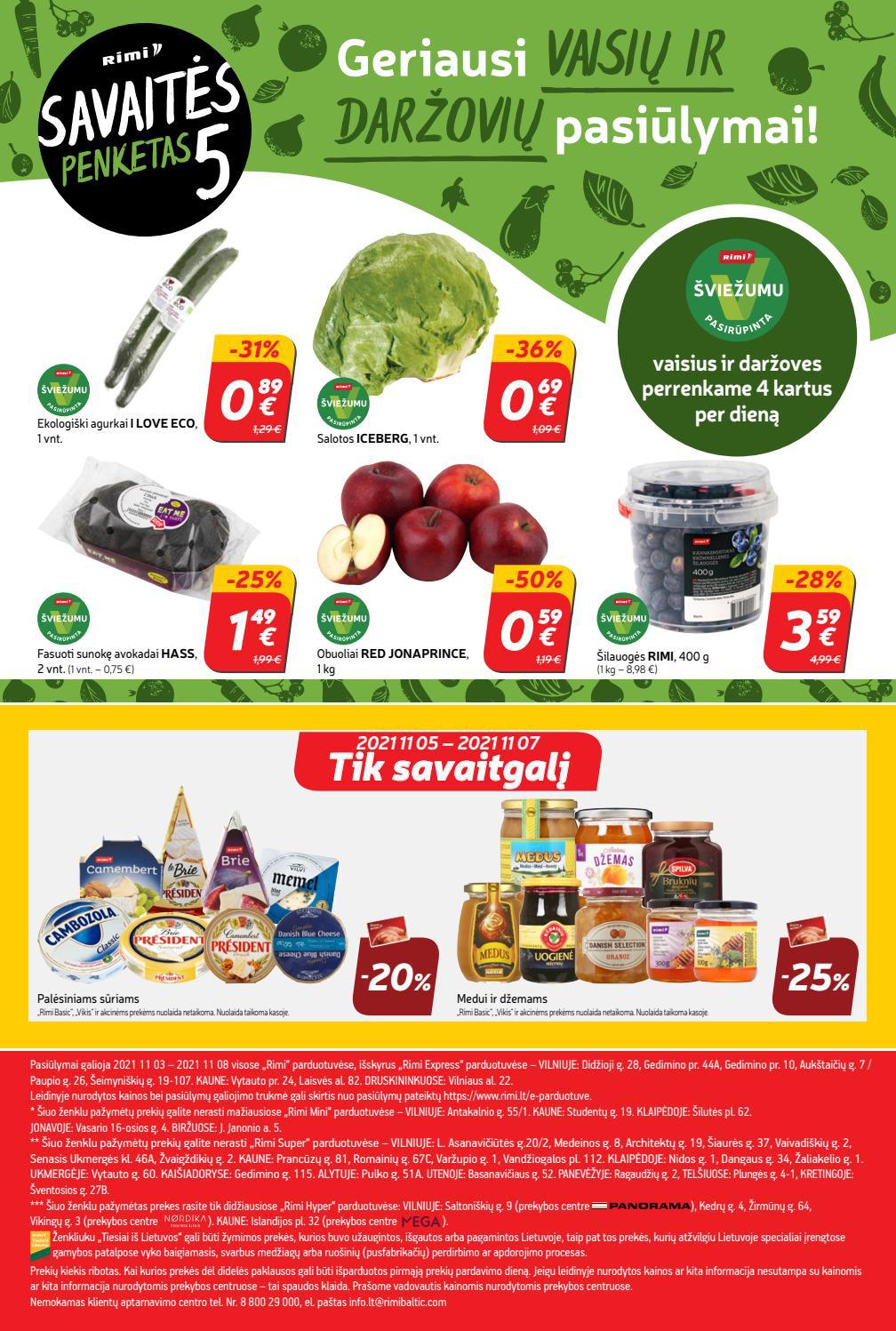 Rimi savaitinis leidinys akcijos nuo 
  2021-11-03 iki 
  2021-11-08 | Leidinukas.lt puslapis 24