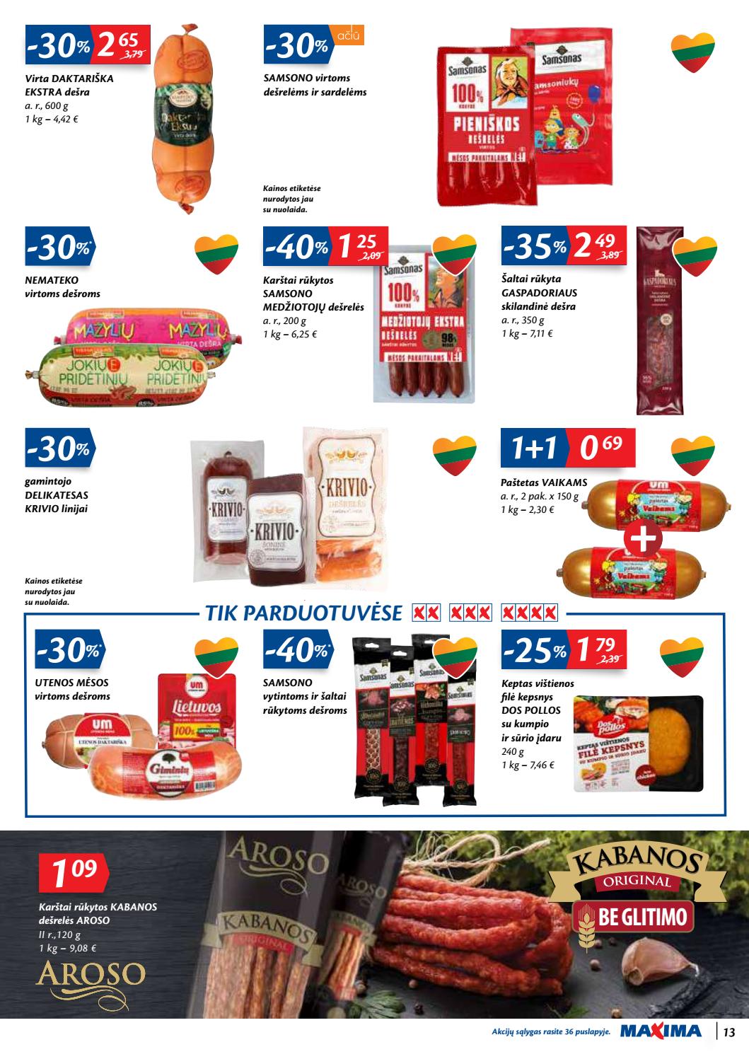 Maxima kaininis leidinys akcijos nuo 
  2020-06-30 iki 
  2020-07-06 | Leidinukas.lt puslapis 13