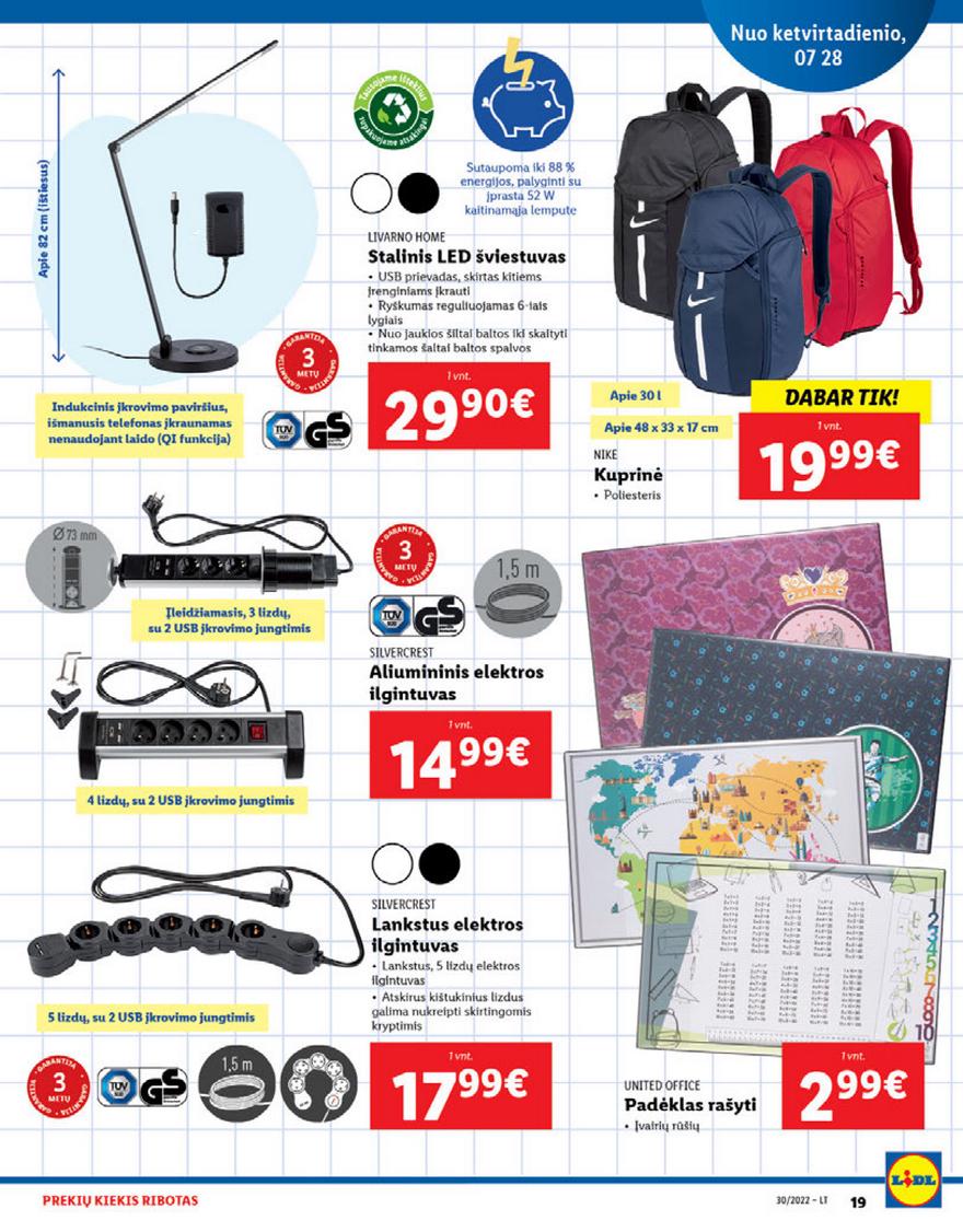 Lidl pasiūlymai akcijos nuo 
  2022-07-25 iki 
  2022-07-31 | Leidinukas.lt puslapis 19