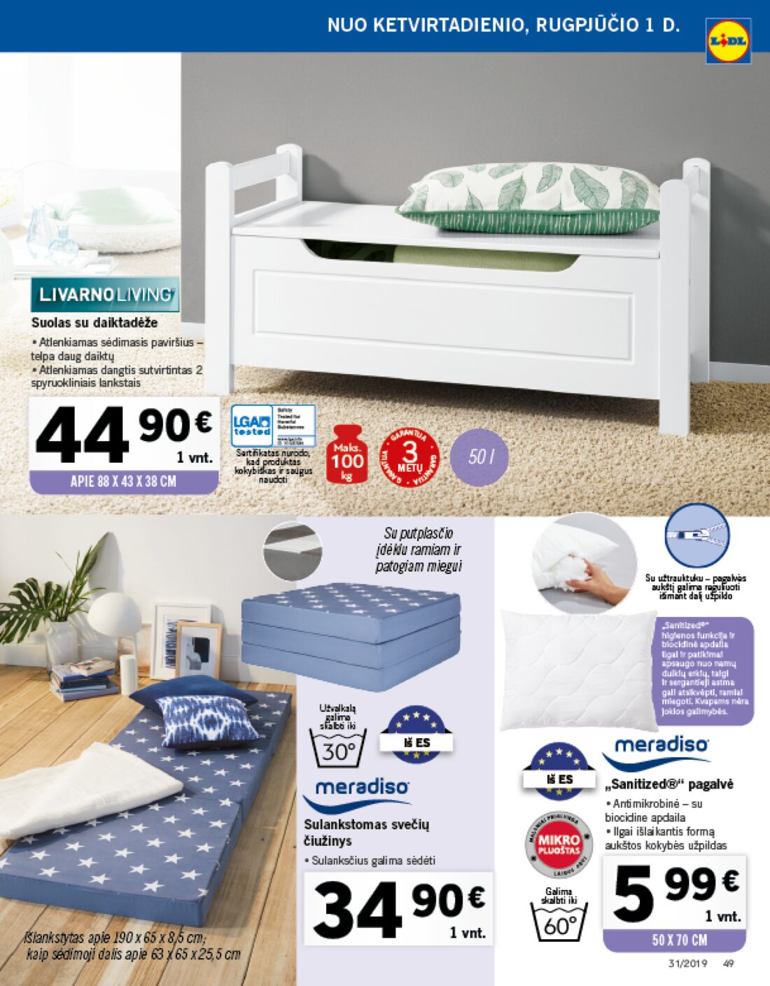 Lidl savaitinis leidinys akcijos nuo 
  2019-07-29 iki 
  2019-08-04 | Leidinukas.lt puslapis 49