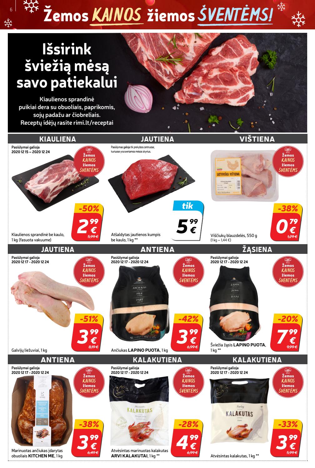 Rimi savaitinis leidinys akcijos nuo 
  2020-12-15 iki 
  2020-12-20 | Leidinukas.lt puslapis 6