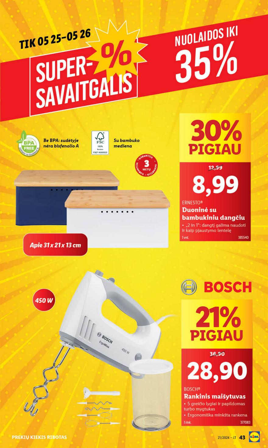 Lidl ne maisto leidinys akcijos nuo 
  2024-05-20 iki 
  2024-05-26 | Leidinukas.lt puslapis 43