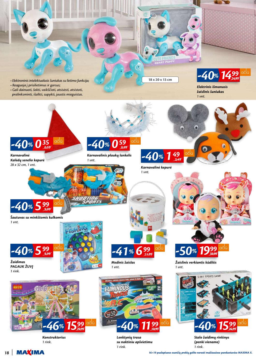 Maxima kaininis leidinys akcijos nuo 
  2019-11-12 iki 
  2019-11-18 | Leidinukas.lt puslapis 18