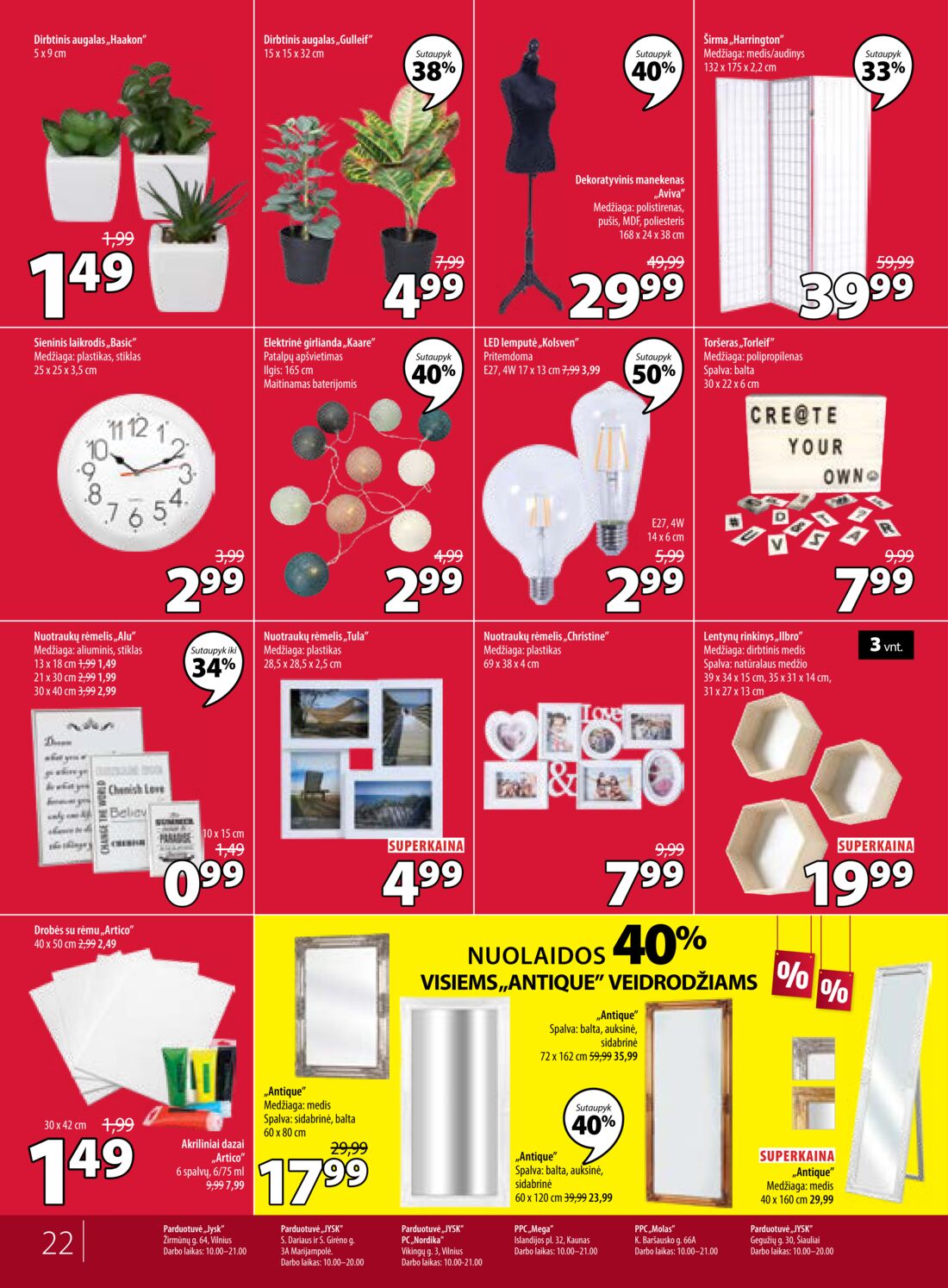 Jysk leidinys akcijos nuo 
  2019-06-18 iki 
  2019-06-24 | Leidinukas.lt puslapis 22