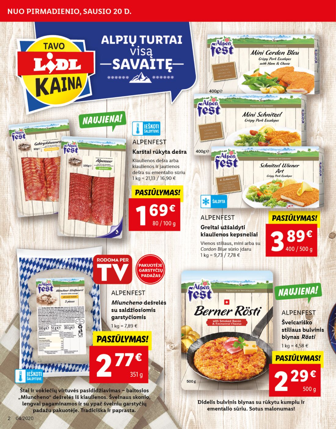 Lidl savaitinis leidinys akcijos nuo 
  2020-01-20 iki 
  2020-01-26 | Leidinukas.lt puslapis 2