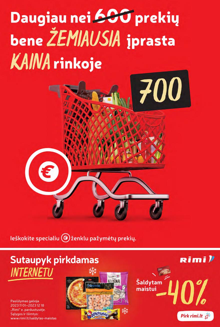 Rimi savaitinis leidinys akcijos nuo 
  2023-10-31 iki 
  2023-11-06 | Leidinukas.lt puslapis 15