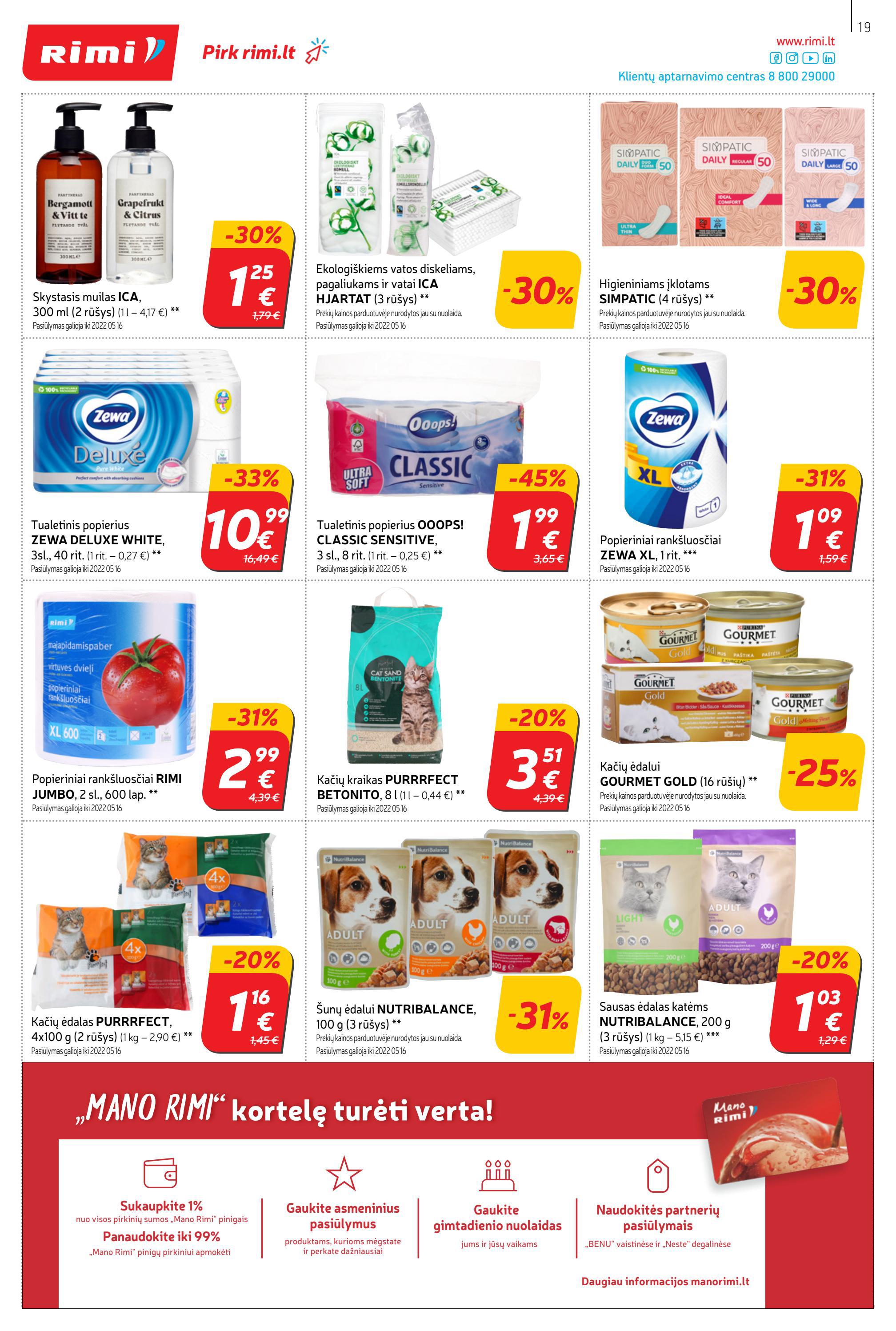 Rimi savaitinis leidinys akcijos nuo 
  2022-05-03 iki 
  2022-05-09 | Leidinukas.lt puslapis 19