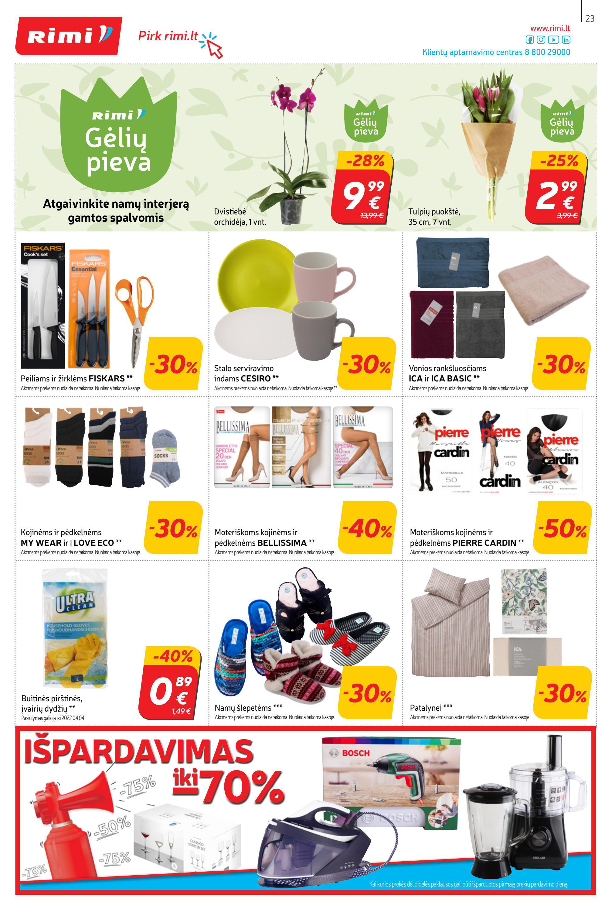Rimi savaitinis leidinys akcijos nuo 
  2022-03-22 iki 
  2022-03-28 | Leidinukas.lt puslapis 23