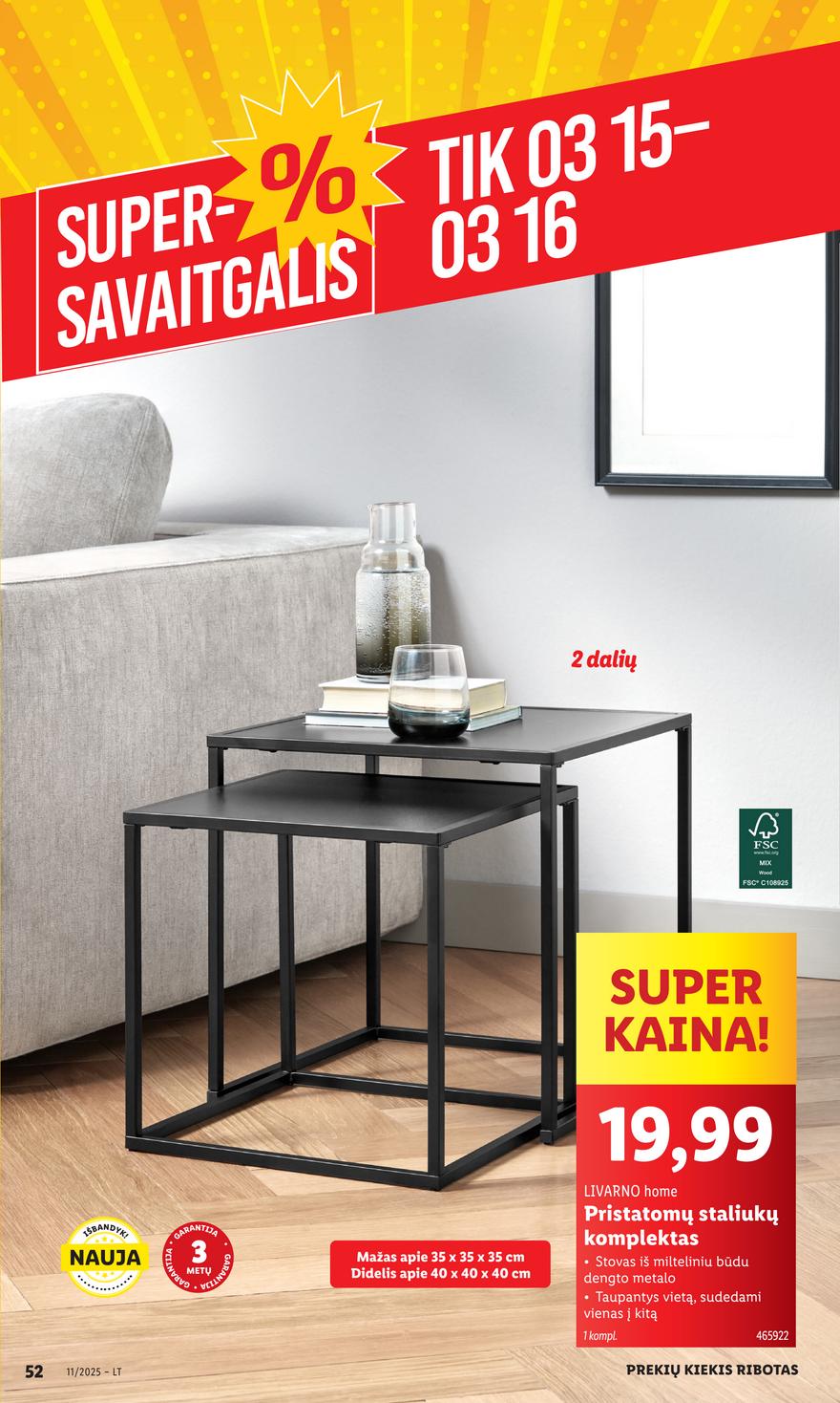 Lidl ne maisto leidinys akcijos nuo 
  2025-03-10 iki 
  2025-03-16 | Leidinukas.lt puslapis 54