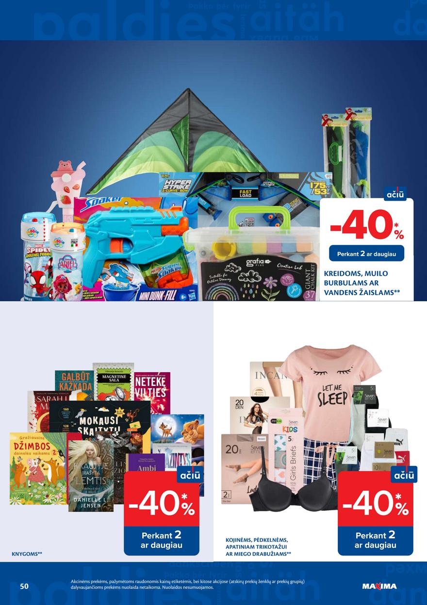Maxima leidinys akcijos nuo 
  2026-06-16 iki 
  2026-06-22 | Leidinukas.lt puslapis 50