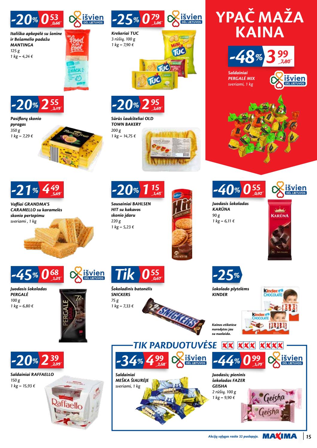 Maxima kaininis leidinys akcijos nuo 
  2020-09-08 iki 
  2020-09-14 | Leidinukas.lt puslapis 15