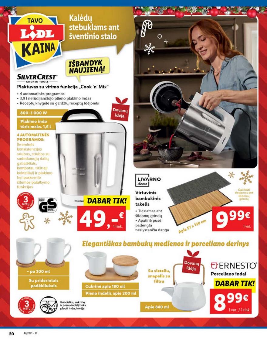 Lidl maisto prekių pasiūlymai akcijos nuo 
  2021-11-22 iki 
  2021-11-28 | Leidinukas.lt puslapis 20