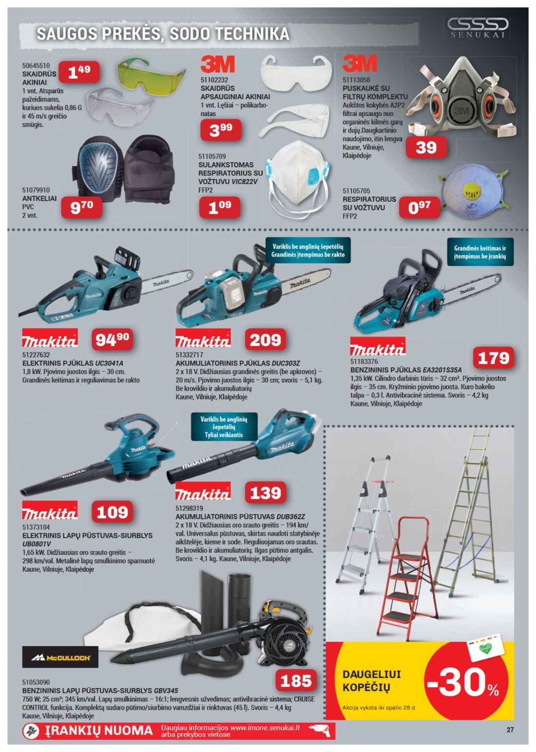 Senukai reklaminis leidinys akcijos nuo 
  2019-09-12 iki 
  2019-09-28 | Leidinukas.lt puslapis 27
