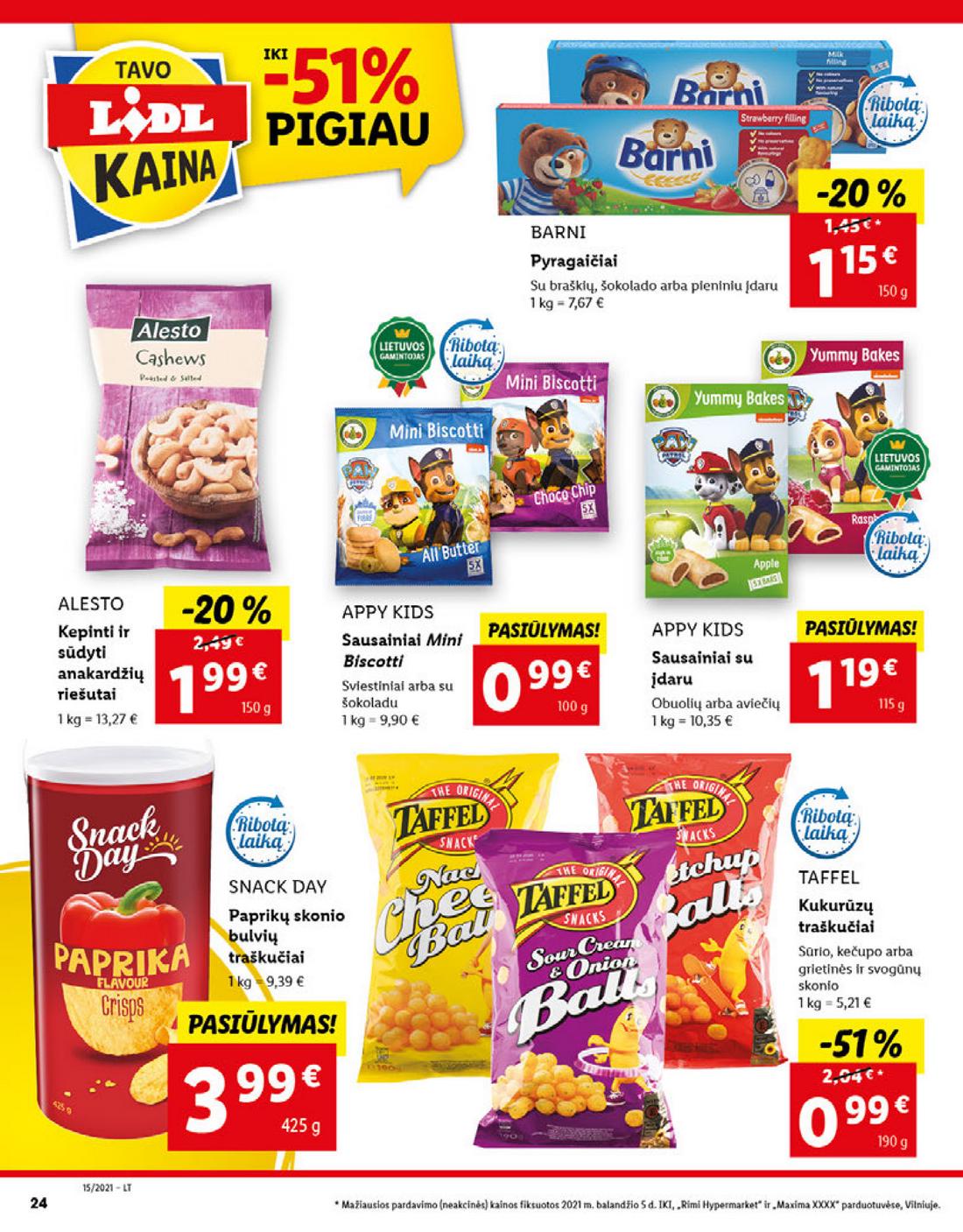 Lidl maisto prekių pasiūlymai akcijos nuo 
  2021-04-12 iki 
  2021-04-18 | Leidinukas.lt puslapis 24