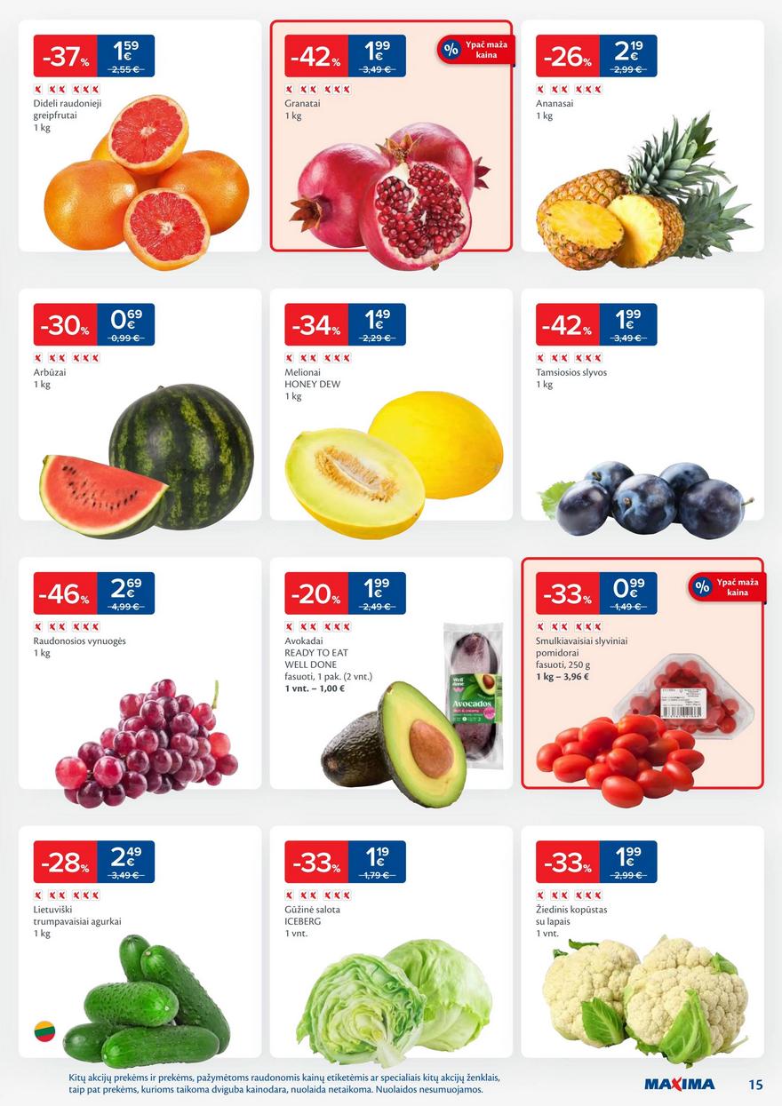 Maxima savaitinis leidinys akcijos nuo 
  2025-09-30 iki 
  2025-10-06 | Leidinukas.lt puslapis 15