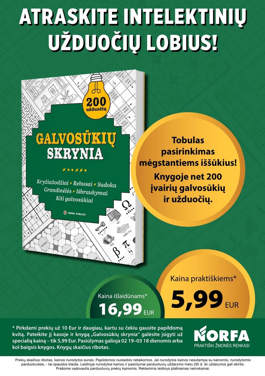 Norfos leidinys akcijos nuo 
  2026-02-19 iki 
  2026-03-04 | Leidinukas.lt puslapis 32