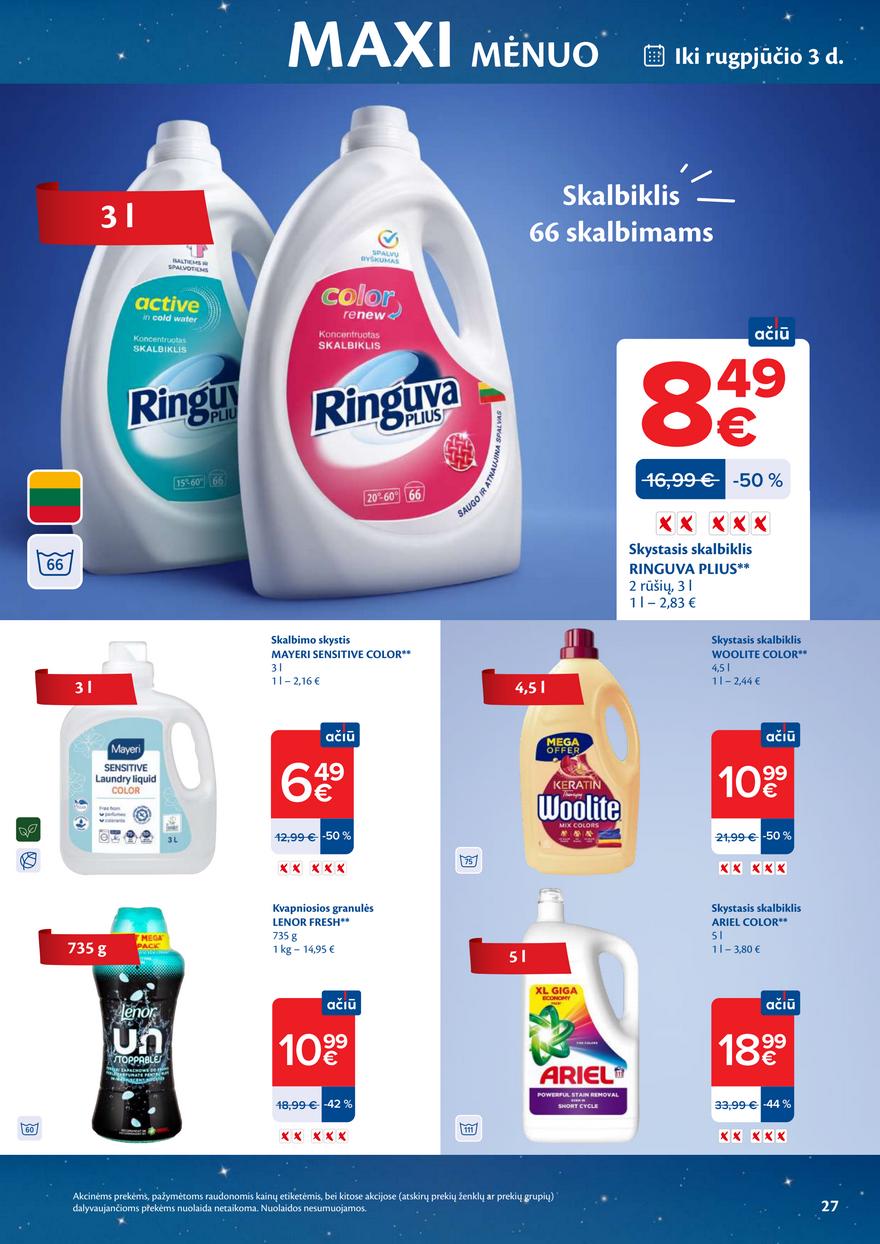 Maxima leidinukas akcijos nuo 
  2026-07-07 iki 
  2026-08-03 | Leidinukas.lt puslapis 27
