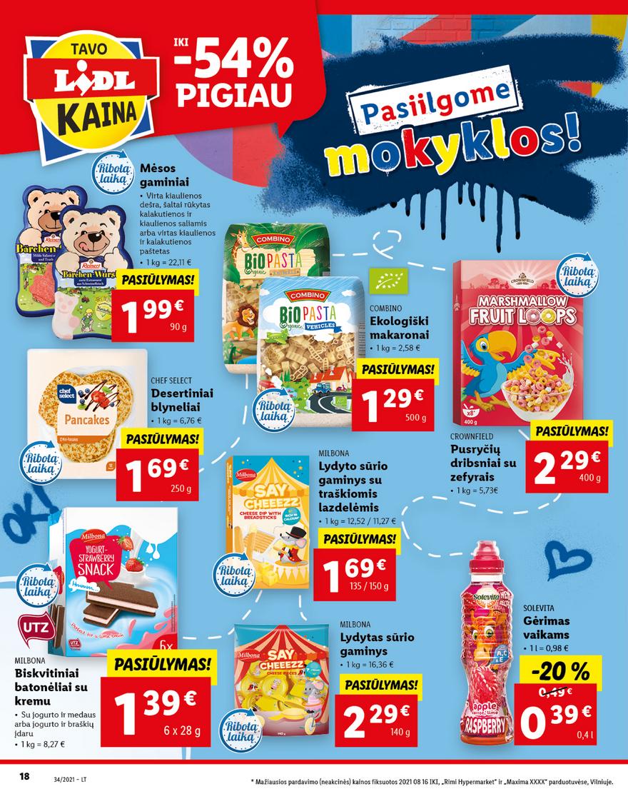 Lidl maisto prekių pasiūlymai akcijos nuo 
  2021-08-23 iki 
  2021-08-29 | Leidinukas.lt puslapis 18