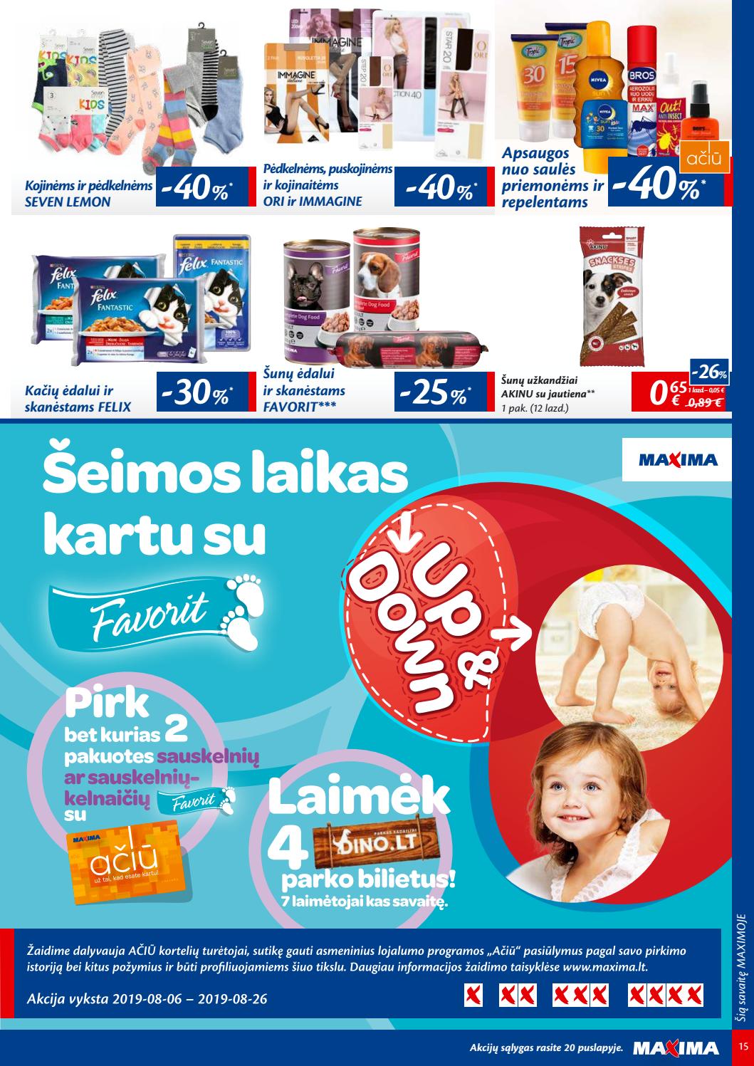 Maxima kaininis leidinys akcijos nuo 
  2019-08-06 iki 
  2019-08-12 | Leidinukas.lt puslapis 15