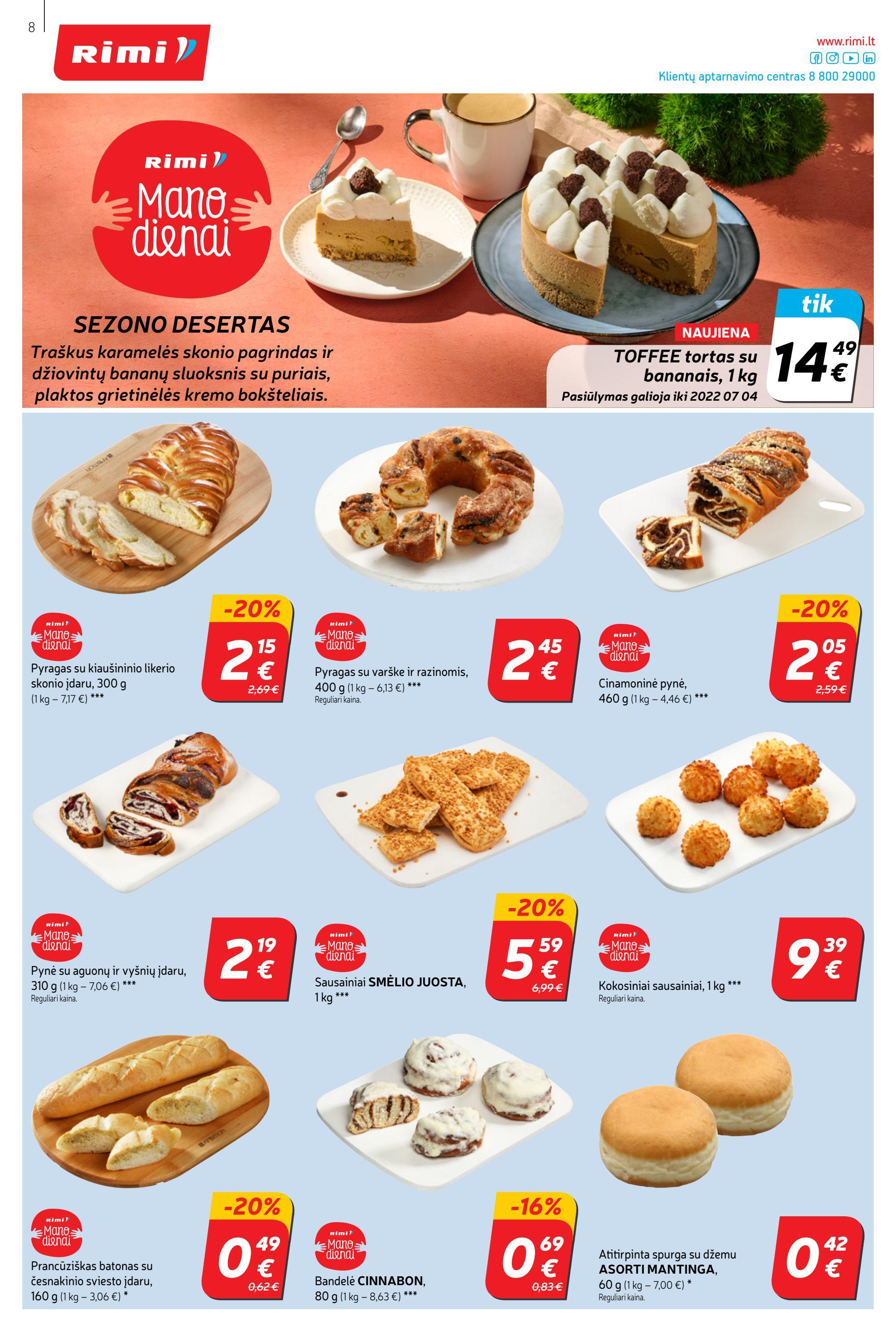 Rimi savaitinis leidinys akcijos nuo 
  2022-05-31 iki 
  2022-06-06 | Leidinukas.lt puslapis 8